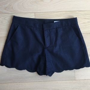 Club Monaco navy square pattern shorts